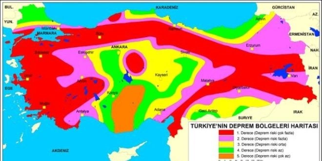 Deprem Fay Zonu Resmi