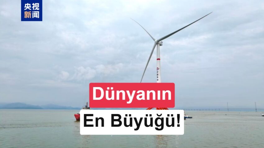 Çin, dünyanın en büyük gergi ayaklı yüzer rüzgar türbinini hizmete alıyor
