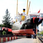 Bandirma vapuru muzesini karadan yuruttuler bandirma vapuru kurtulus yoluna tasindi 5bnTpy8k